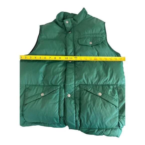 Lands' End Kids (XL) / Adult (M)Green Puffer Vest - Picture 6 of 8